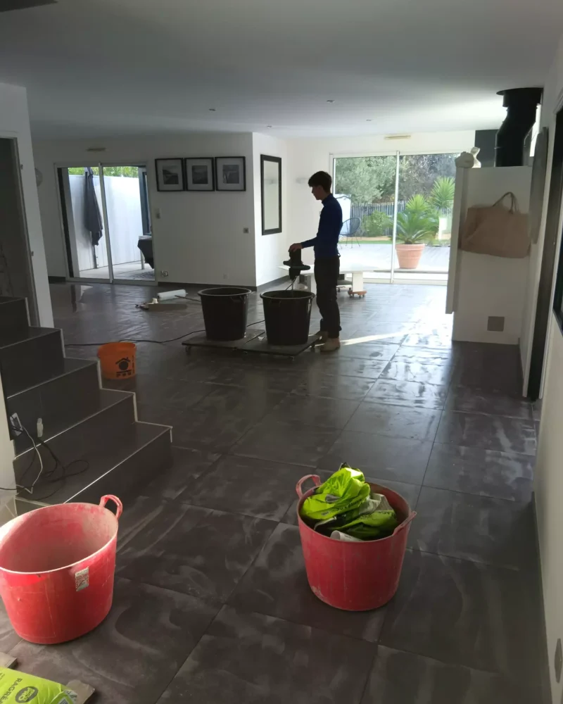 Réalisation de carrelage intérieur par Cire Concept Carrelage, carreleur à Talmont-Saint-Hilaire