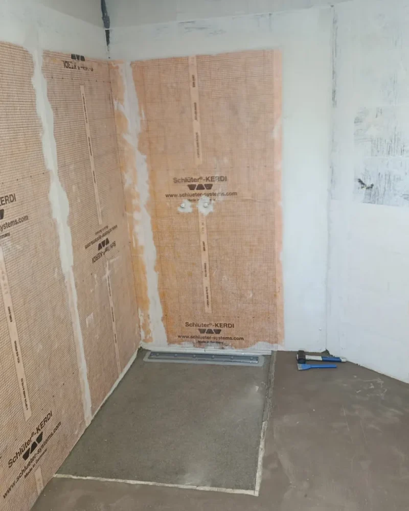 Réalisation de carrelage de salle de bains par Cire Concept Carrelage, carreleur à Talmont-Saint-Hilaire